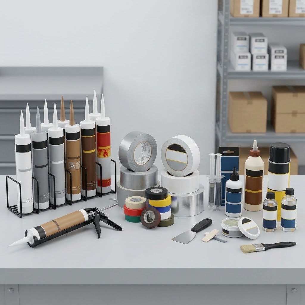 SEALANTS, TAPES, ADHESIVES & MORE